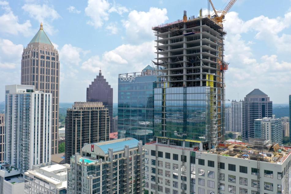 Crane Watch: Bird's-eye view of Atlanta's tallest new tower